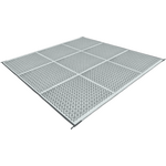Berger Square kaksipuoleinen telttamatto, kaksi kokoa 250x250cm
