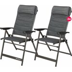 Berger Lepotuoli Slimline x 2 kpl, max. 120 kg / tuoli Musta