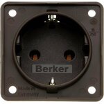 Berker schuko 230V pistorasia Ruskea