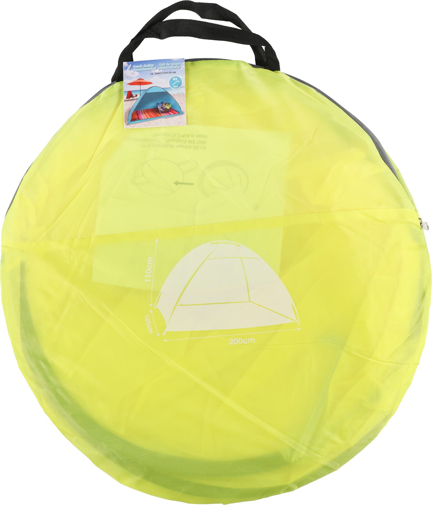 Rantateltat pinkki, lime ja sininen, värilajitelma Lime