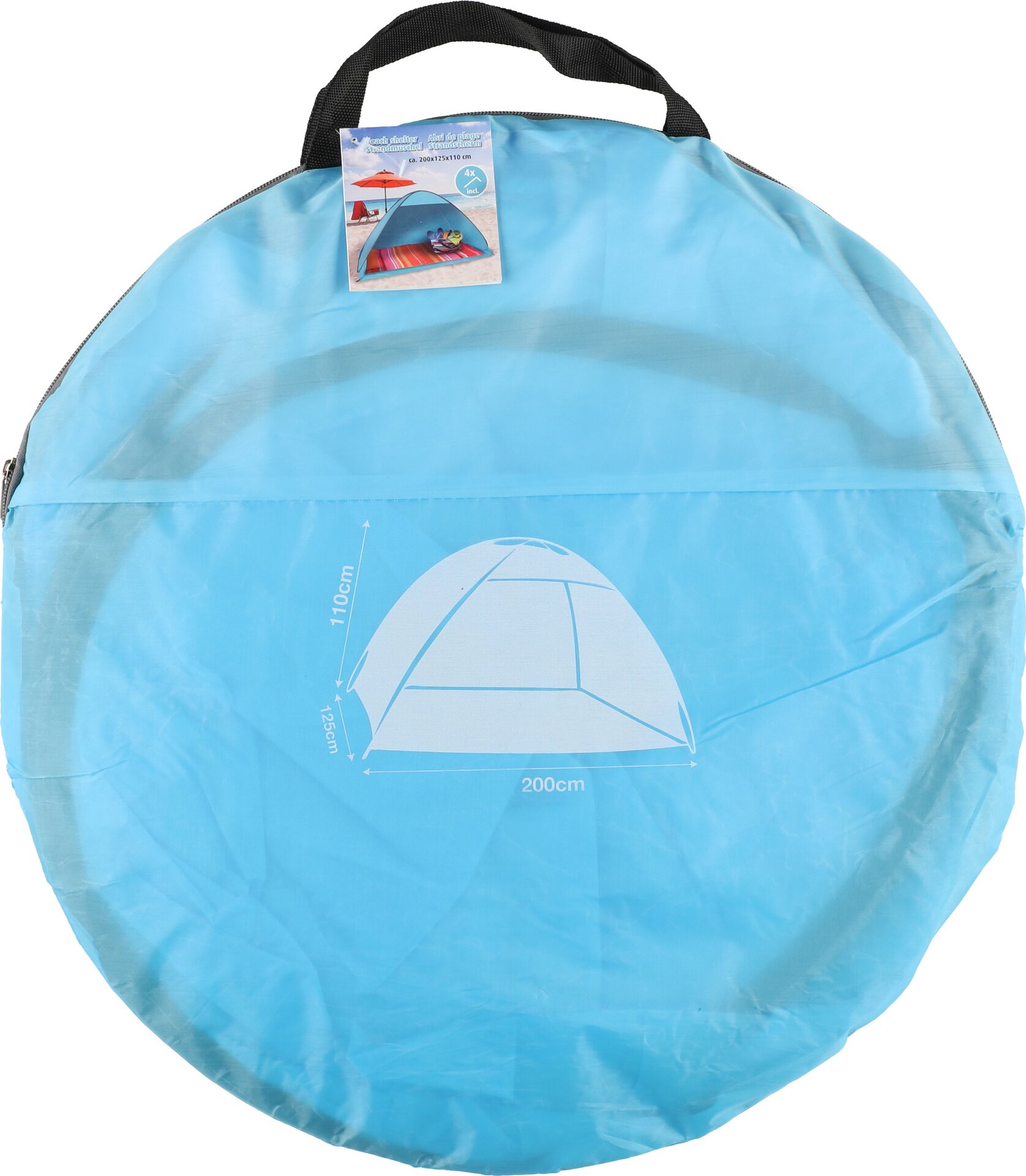 Rantateltat pinkki, lime ja sininen, värilajitelma Sininen