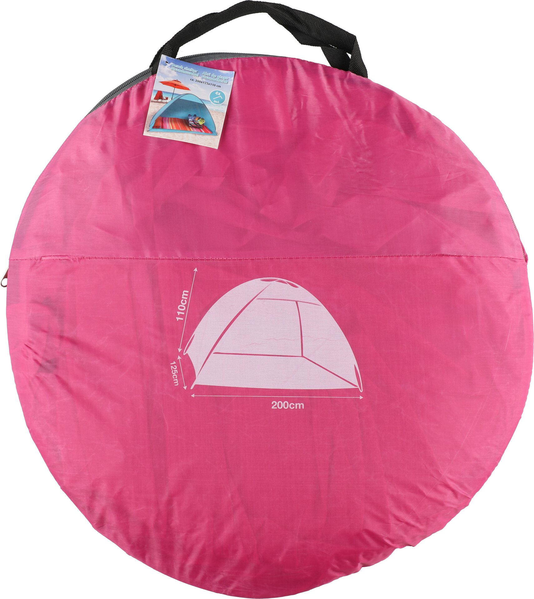 Rantateltat pinkki, lime ja sininen, värilajitelma Pinkki