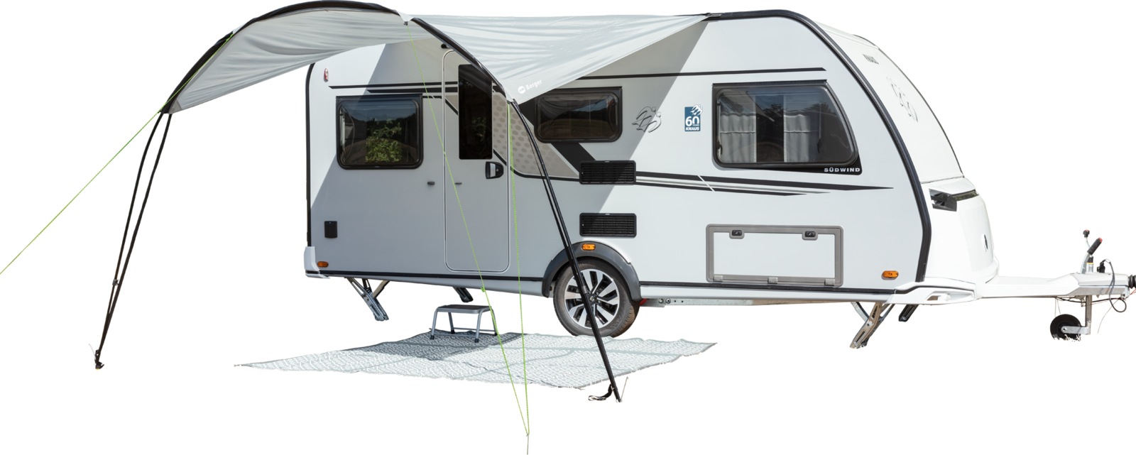 Berger Etukatokset matkailuvaunuun, useita malleja Calabria, 280 x 300 cm