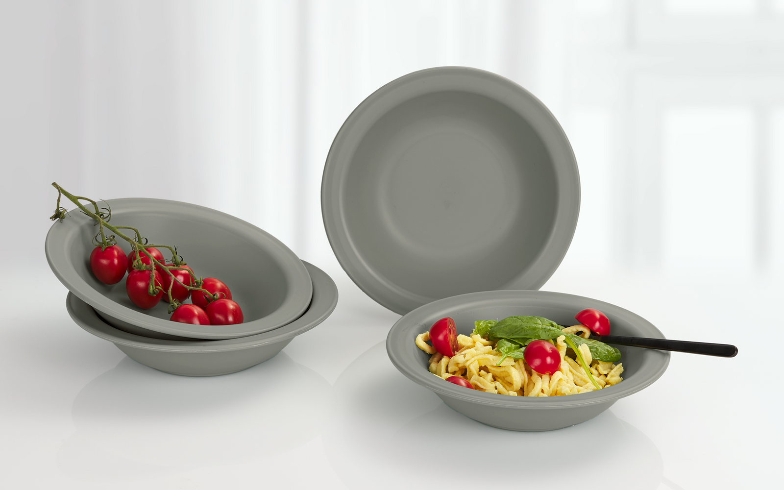 Berger Kynne keittolautanen Ø 21,7 cm, 4 kpl Harmaa