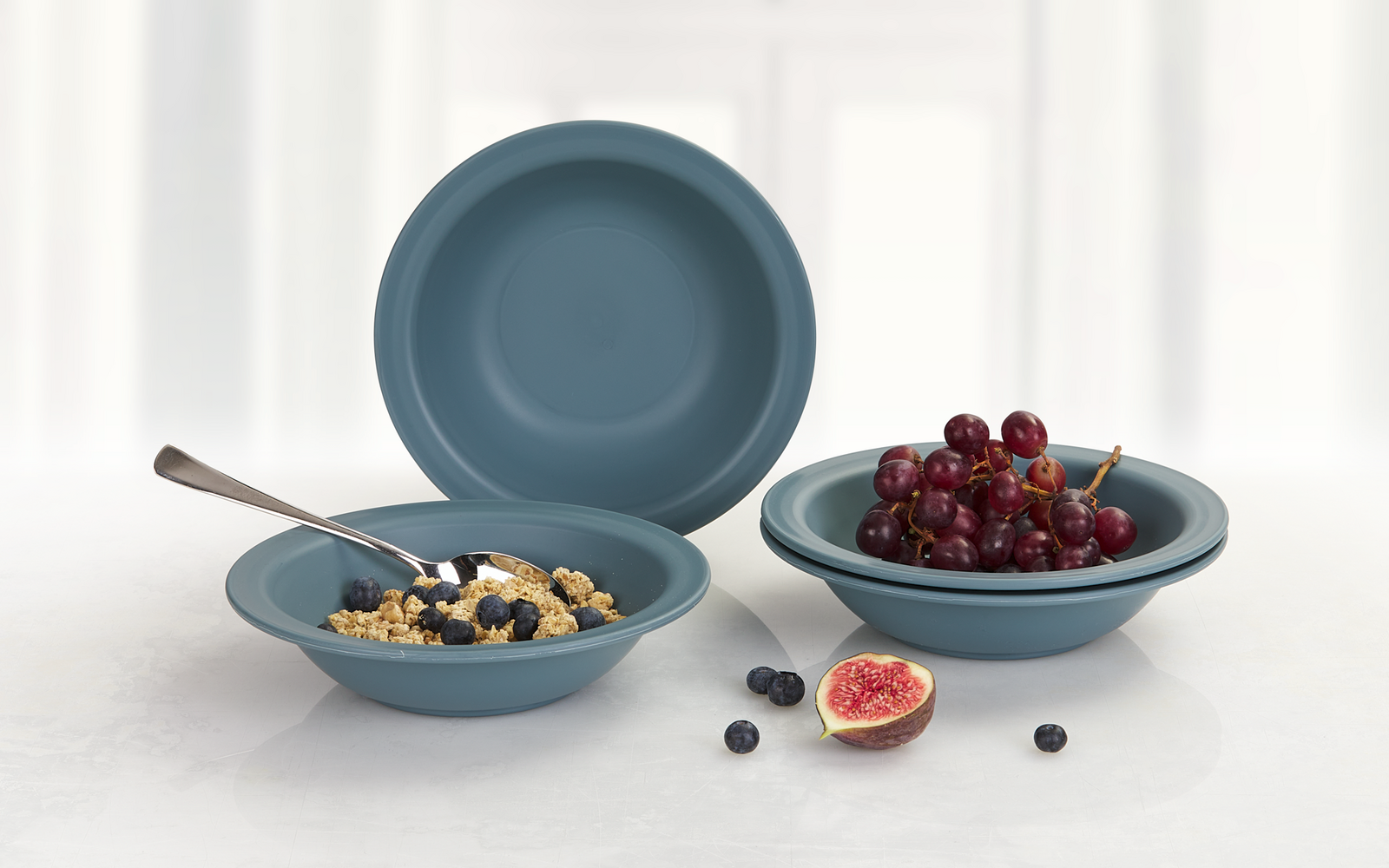 Berger Kynne keittolautanen Ø 21,7 cm, 4 kpl Sininen