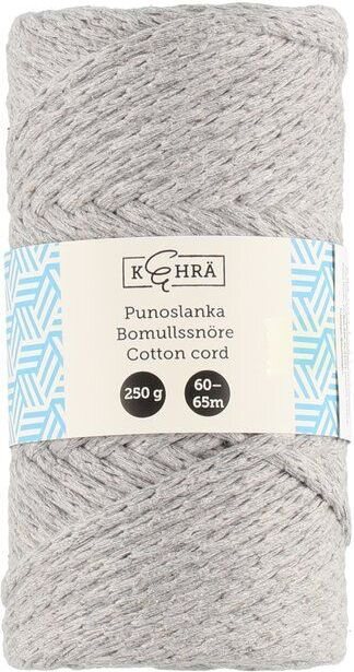 Kehrä punoslanka macrame solmeiluun 250g, useita värejä Harmaa