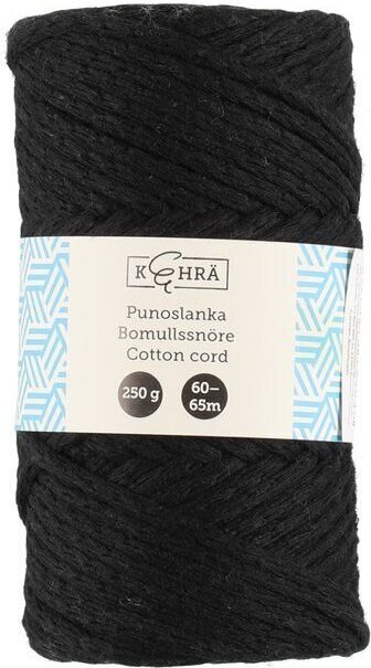 Kehrä punoslanka macrame solmeiluun 250g, useita värejä Musta