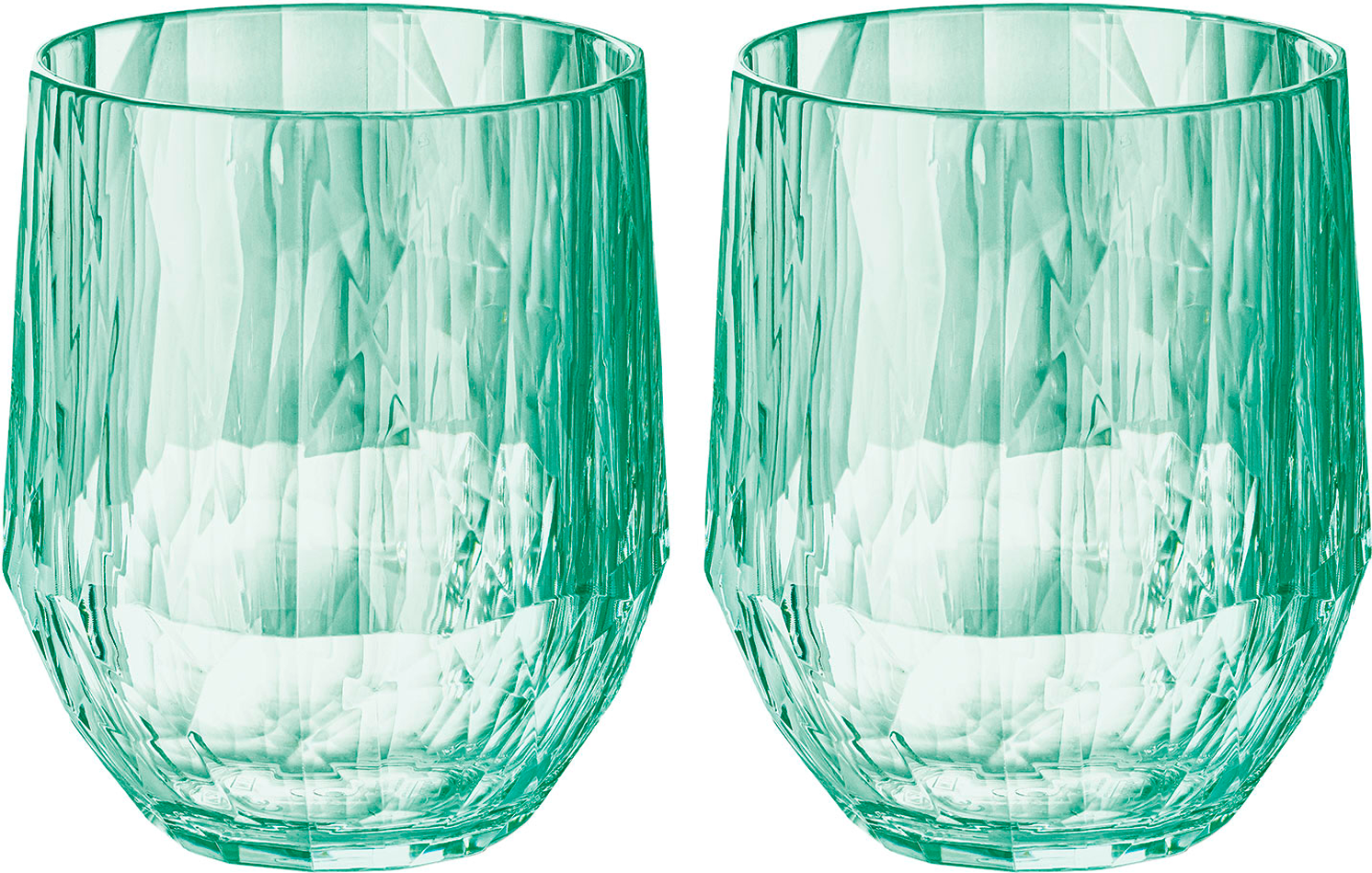 Koziol juomalasisetti 200ml, 2 kpl, useita värejä Läpinäkyvä jade