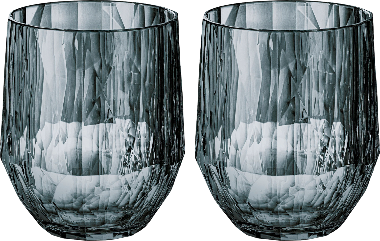 Koziol juomalasisetti 200ml, 2 kpl, useita värejä Läpinäkyvä harmaa