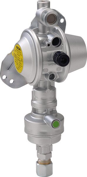 Caramatic paineensäätimet törmäysanturilla 30 mbar Pystyasentoon