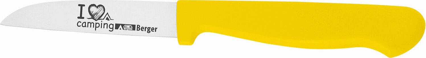 Berger Keittiöveitsi / vihannesveitsi, värilajitelma Keltainen