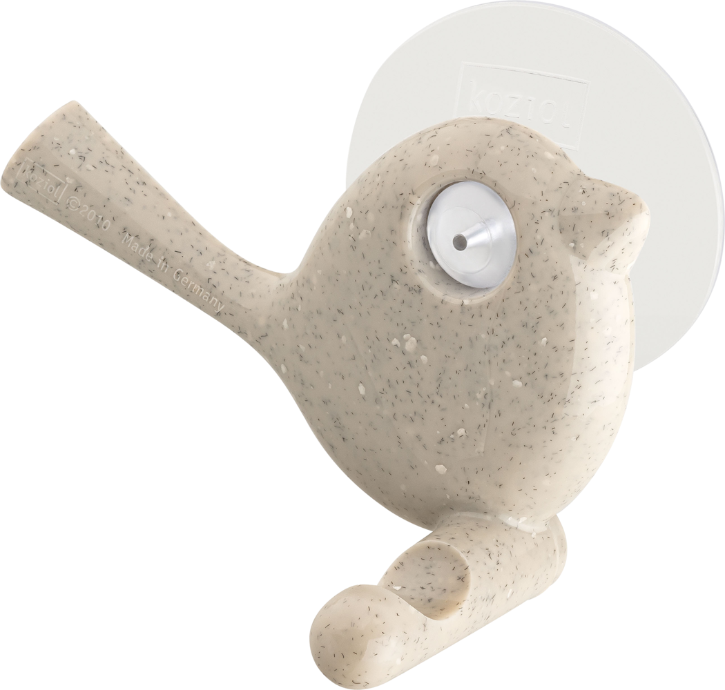 Koziol seinäkoukku imukupilla pyyhkeelle Hiekanharmaa