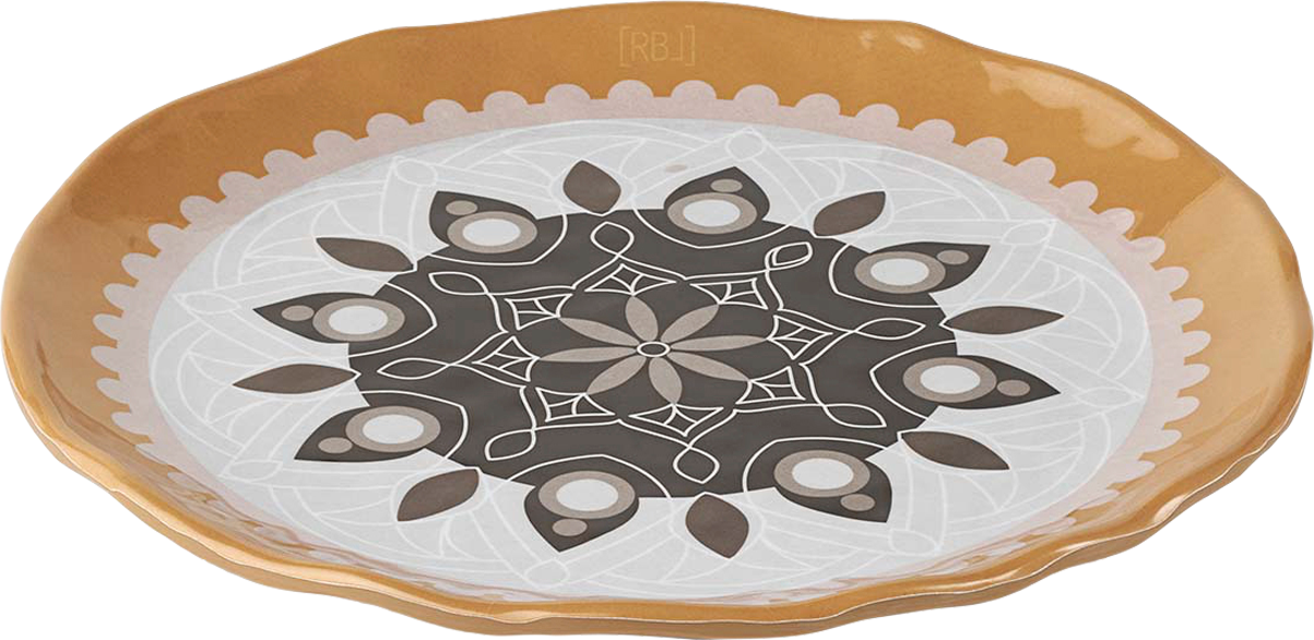 Rebel Melamiinilautanen 22 cm Ruskea