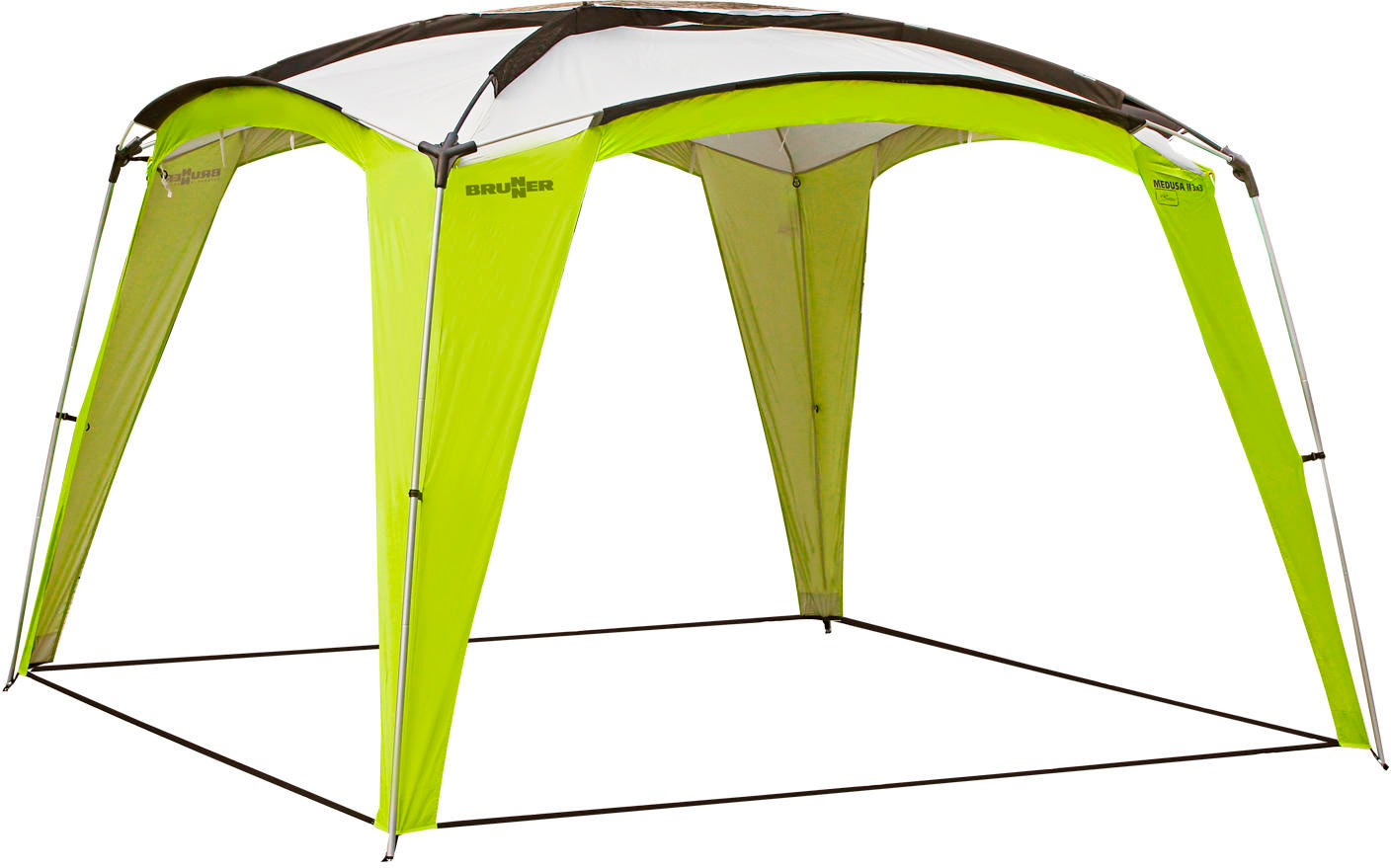 Brunner Outdoor Pihakatos Medusa 3x3 m sininen, tai vihreä Vihreä