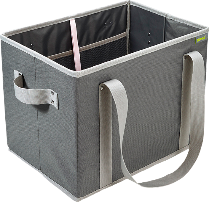 Meori Taitettava ostoskori n. 24 L 37x28x26 cm Grafiitinharmaa