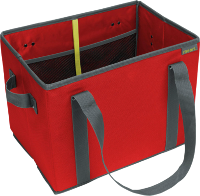 Meori Taitettava ostoskori n. 24 L 37x28x26 cm Punainen