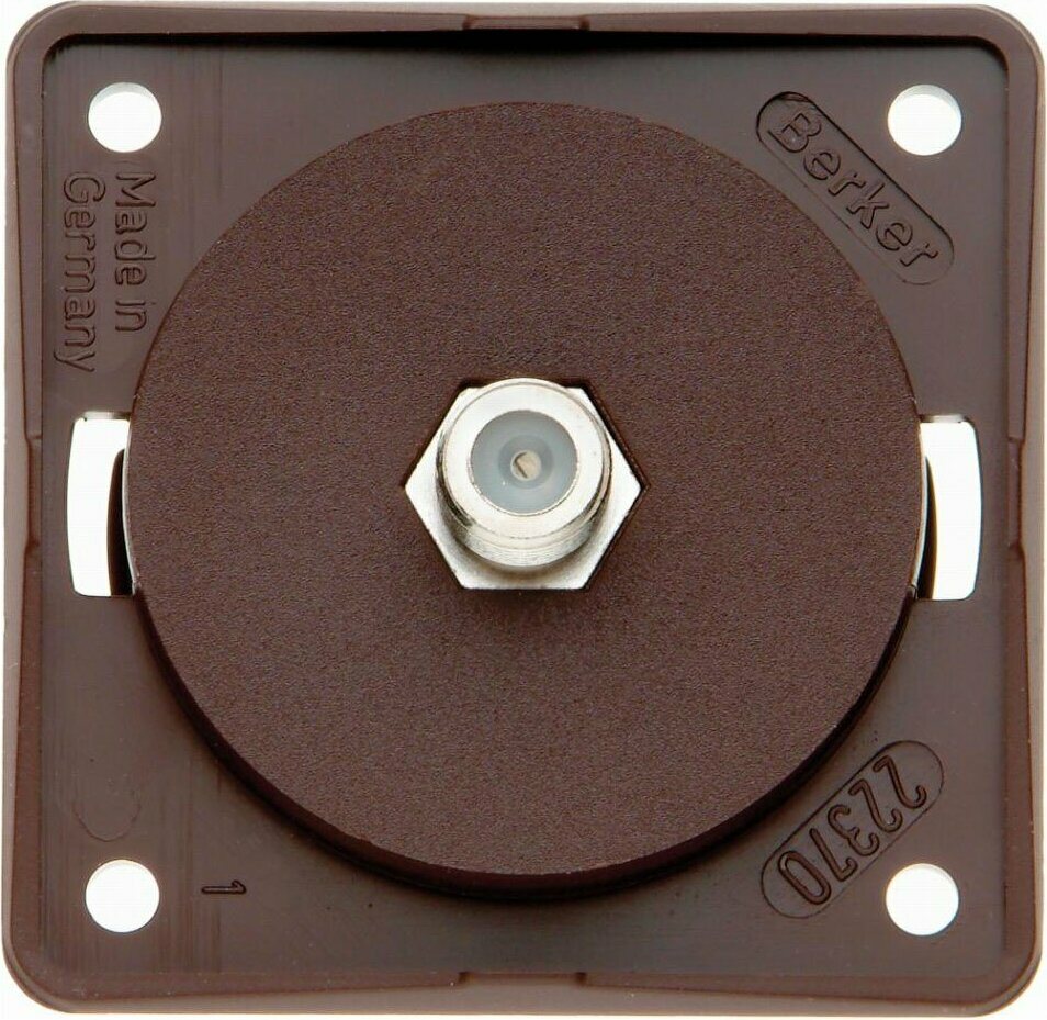 Berker Antennipistorasiat F-liitännällä Ruskea