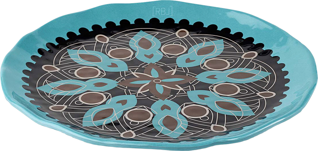 Rebel Outdoor ruokalautaset 27 cm, 5 eri väriä Sininen