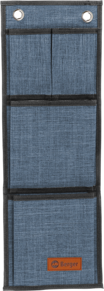 Berger Ripustettava taskusto 4:llä taskulla 20 x 58 cm Sininen