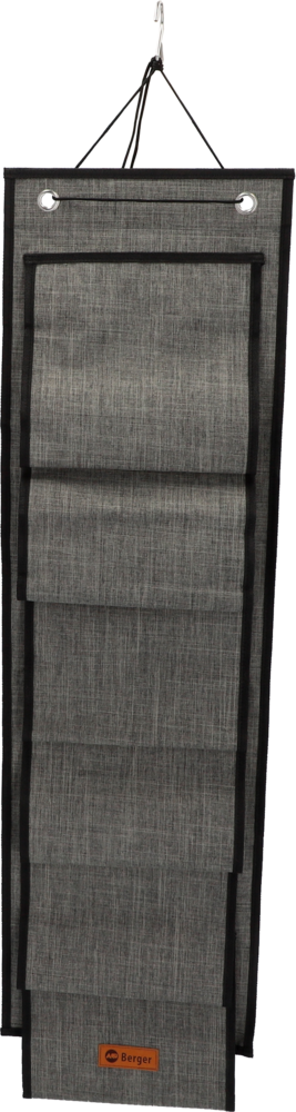 Berger Ripustettava taskusto kenkien säilytykseen 30 x 100 cm Musta