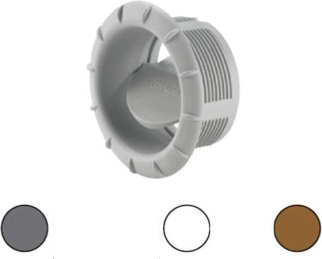 Truma (R) Päätesuuttimet 65mm ilmaputkeen, valk. / rusk. / t.harm. Päätesuutin, Dunkelgrau