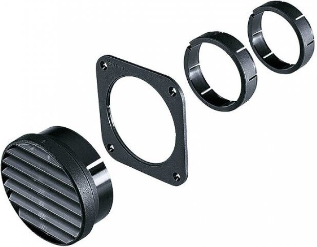 Truma Säleikkösuuttimet 65-80 mm putkeen, musta ja beige Musta