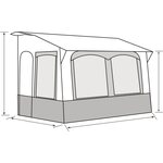 Reimo Tent Etuteltta talviteltta Casa Royal 320 x 230