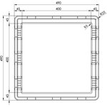 MaxxFan 40 x 40 cm Kattoluukun sovitinrunko Fiat Ducato x250/290