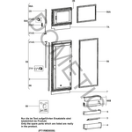 Dometic Parts RMD8551 jääkaapin oven tiiviste