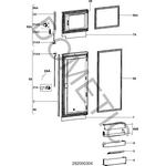 Dometic Parts RMDT 8505 ylin jääkaapin ovilokero