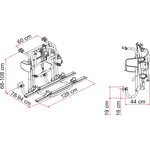 Fiamma (R) Pyöräteline Carry-Bike Motor Lift 77 matkailuautoon