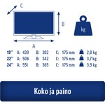 Alphatronics Äly tv K-Line+ 24" DVB-S/S2, DVB-T/T2, DVB-C