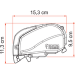 Fiamma F80 S 290 cm 200 cm valkoinen/harmaa