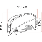 Fiamma F80 S 290 cm, 200 cm, musta / harmaa