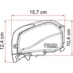 Fiamma (R) F80L 600 cm 275 cm, musta / harmaa