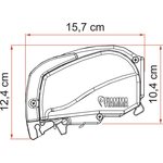 Fiamma F80L 550 cm 275 cm, valkoinen / harmaa