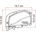 Fiamma F80L 600 cm 275 cm, valkoinen / harmaa