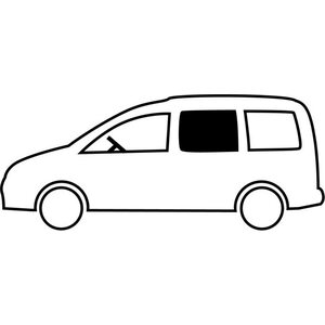 Kiinteä ikkuna VW Caddy vuodet 2009-2020, Vasen etu