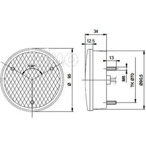 Jokon (R) LED-valo 12V, 4 / 0,5W IP67 500mm kaapeli kirkas