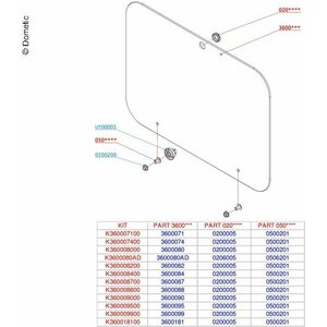Dometic Parts Lasikansi PI8023, PI8043, PI8063 liesiin