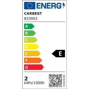 12V led lukuvalo, musta/hopea, 2,4W 84 Lumen