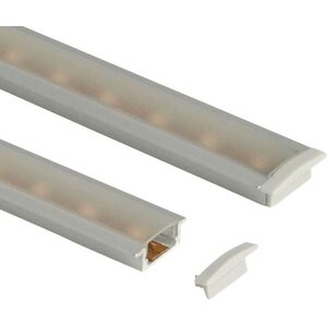 Carbest LED-nauhan valopohja litteä 1,5m + 2 päätyä