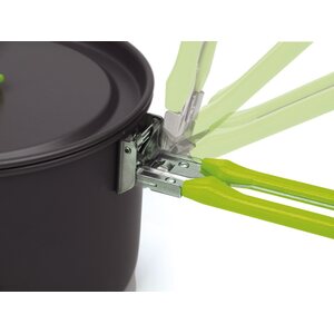 Camp4 Kattilasarja Elite 5-osainen musta, kahva lime