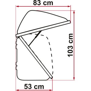 Fiamma (R) Pyörätelineboksi Ultra-Box 320 L