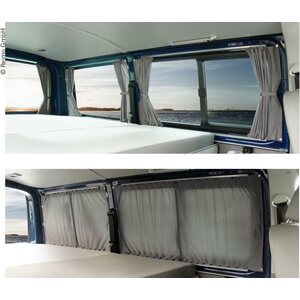 VW T5/T6 lyhyt, verhojärjestelmä beige / mus