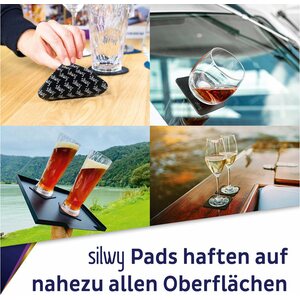 Silwy viskilasi muovia 250 ml 2 kpl, magneetilla