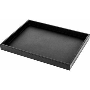 Silwy metalli tarjotin nahka look 41,5 x 31,5 x 4 cm