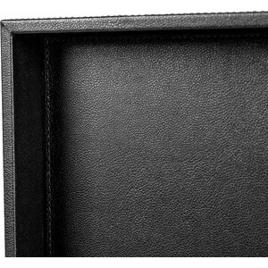 Silwy metalli tarjotin nahka look 41,5 x 31,5 x 4 cm