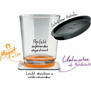 Silwy juomalasit 250 ml 2 kpl magneetilla ja lasinalusella