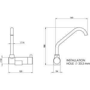 Can ( R ) Einhebelmischer für Waschbecken 350x320x180